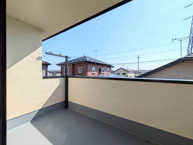 バルコニーは日当たり良好♪